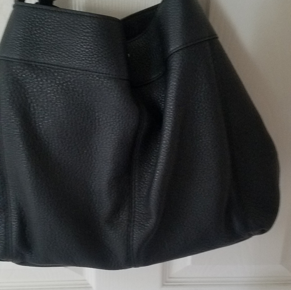Coach black leather purse